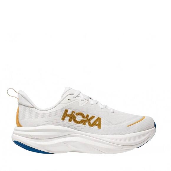 NEW HOKA men\'s skyflow running shoes in frost/gold main image 5